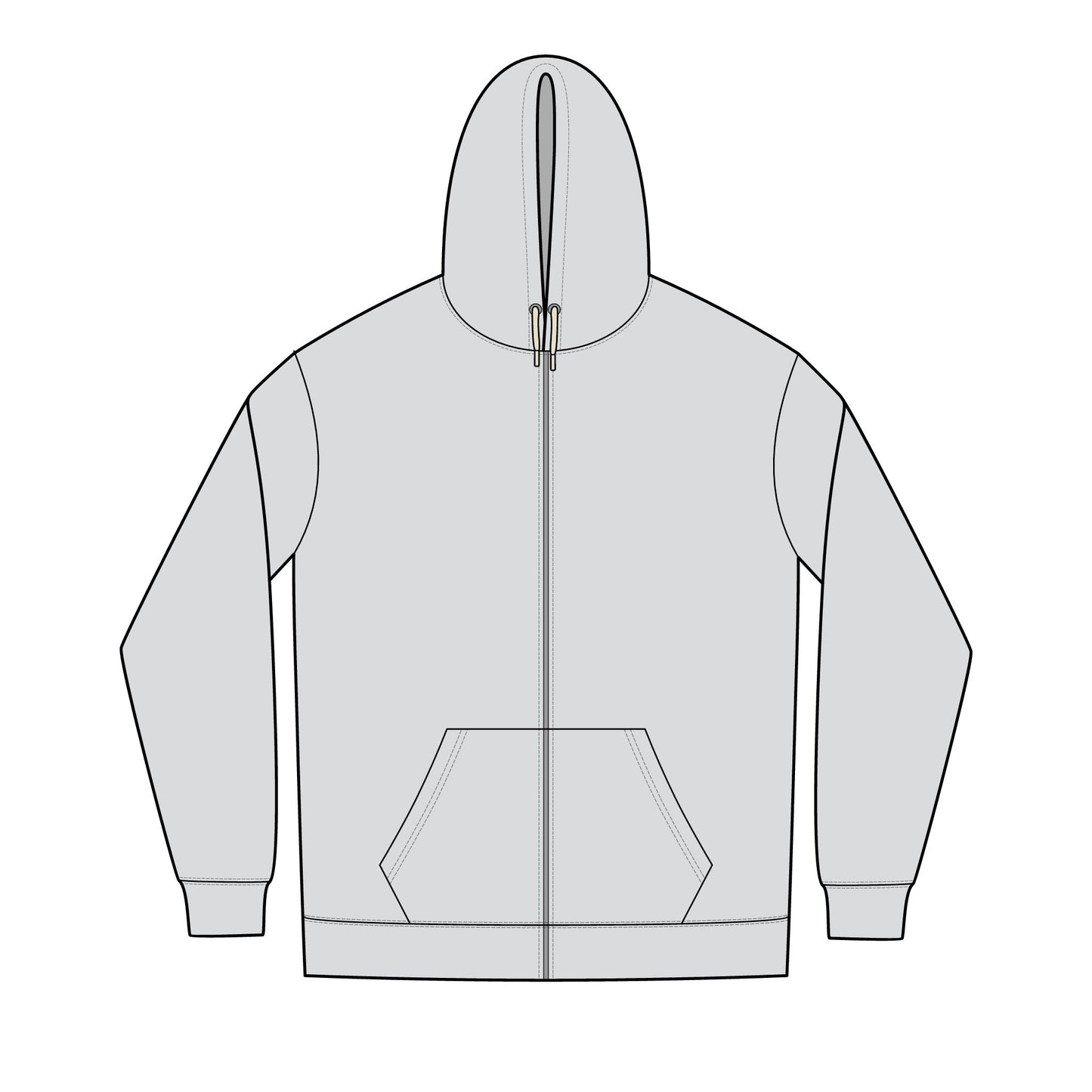 Men's Re-Fleece™ Full-Zip Hoodie — Lightweight Recycled Fleece Zip-Up